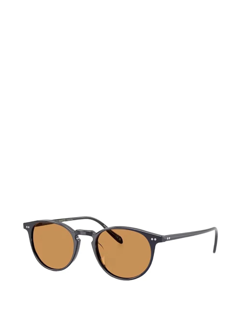 Oliver Peoples Riley Sun zonnebril met rond montuur Zwart
