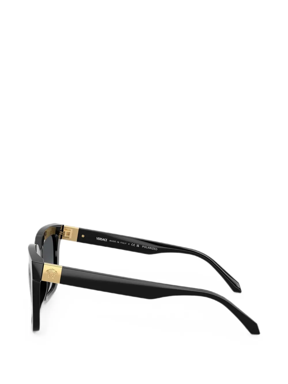 Versace Eyewear Zonnebril met vierkant montuur Zwart