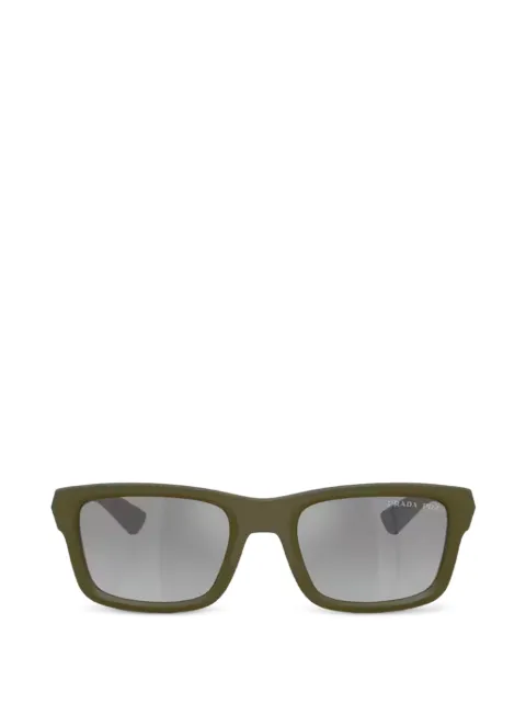 Prada Linea Rossa logo-plaque rectangle-frame sunglasses