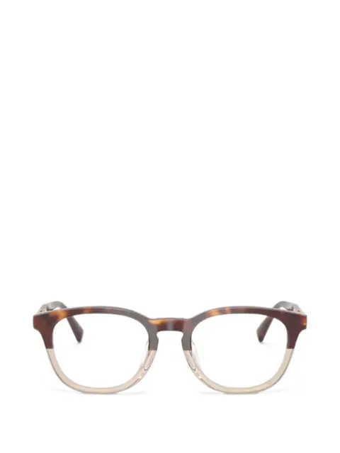 Brunello Cucinelli tortoiseshell-effect round-frame glasses