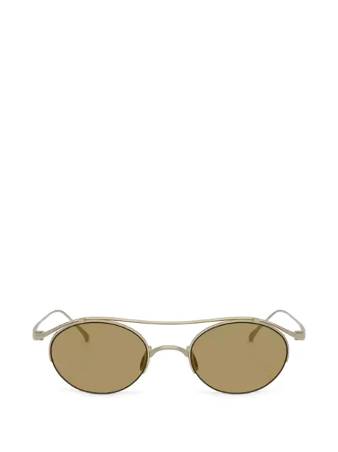 Giorgio Armani titanium round-frame sunglasses