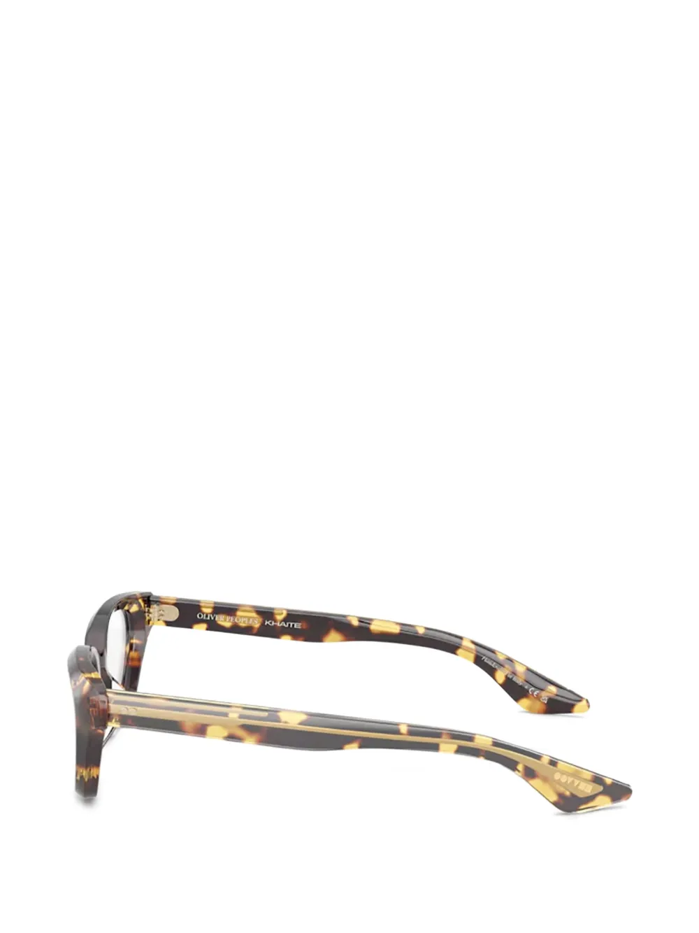 Oliver Peoples x Khaite 1983C cat-eye bril Bruin