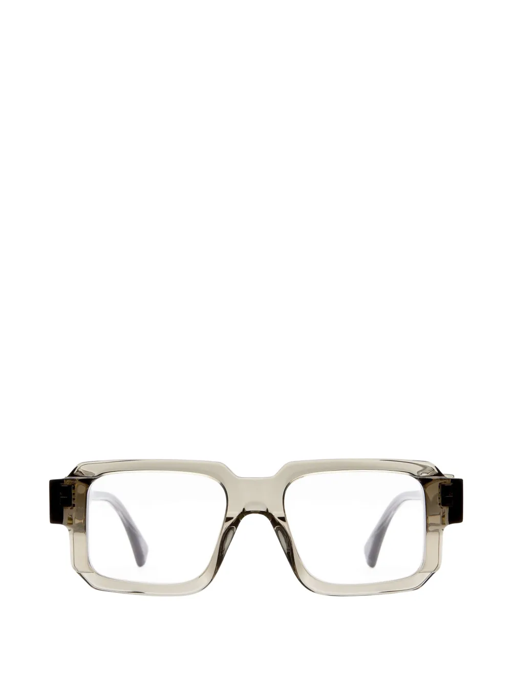 Kuboraum I03 squared-frame glasses - Verde