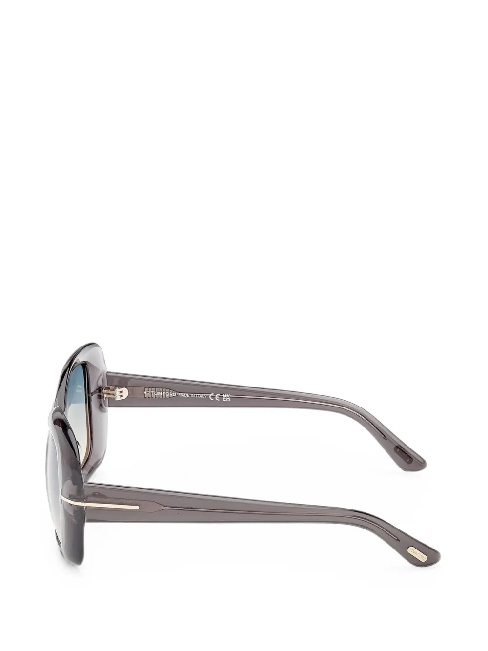 TOM FORD Eyewear Zonnebril met oversized montuur Grijs