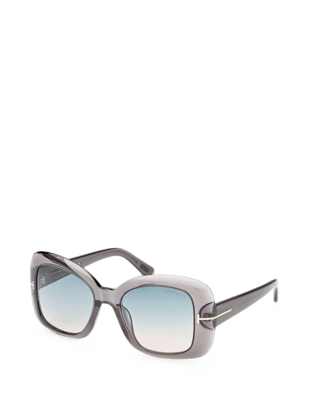 TOM FORD Eyewear Zonnebril met oversized montuur Grijs