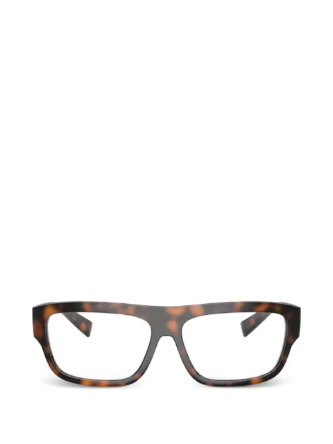 Dolce & Gabbana Eyewear DG logo rectangle-frame glasses