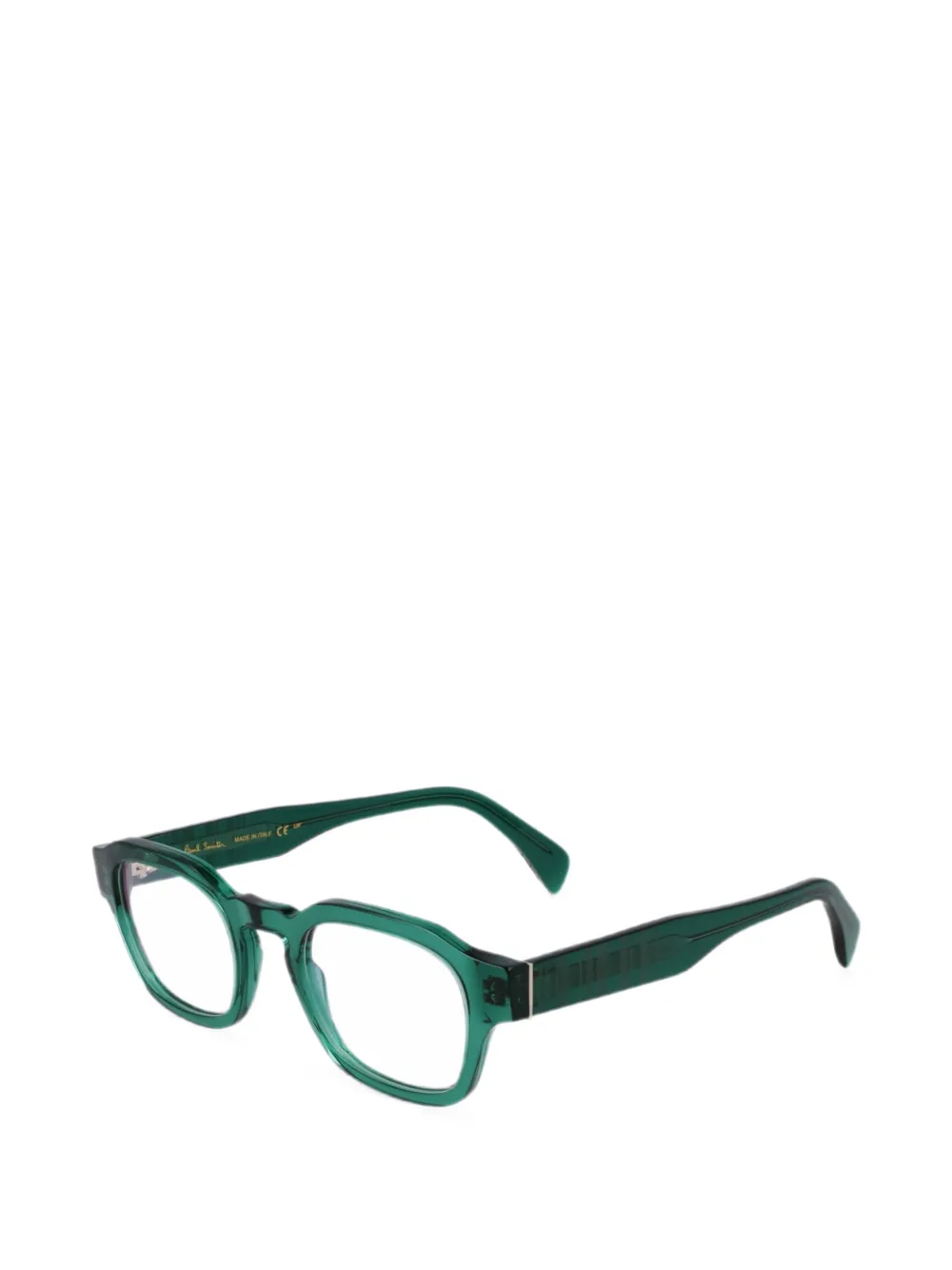 Paul Smith Lexton bril met geometrisch montuur Groen