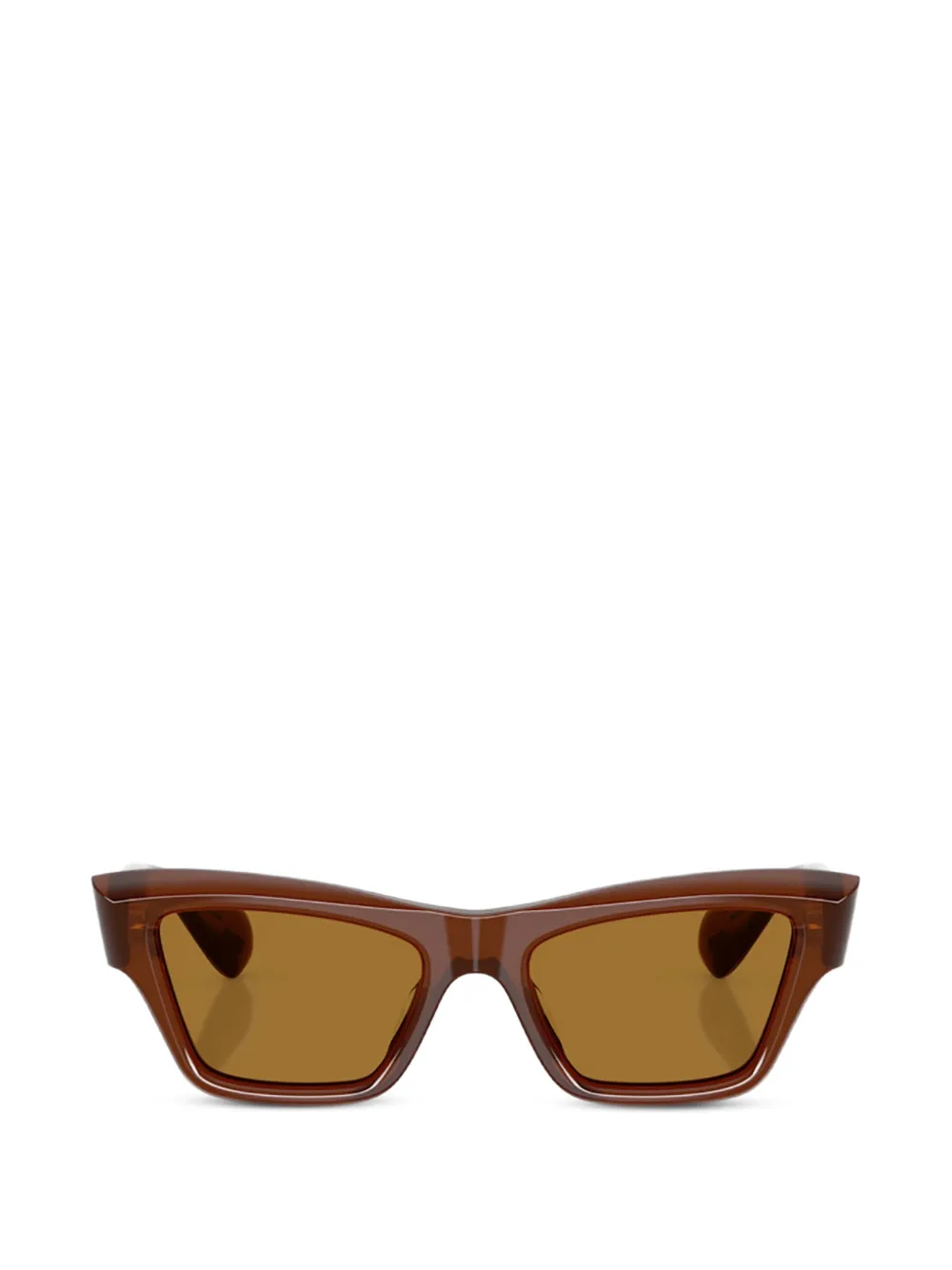 Oliver Peoples Edition 3 Sonnenbrille mit geometrischem Gestell - Braun