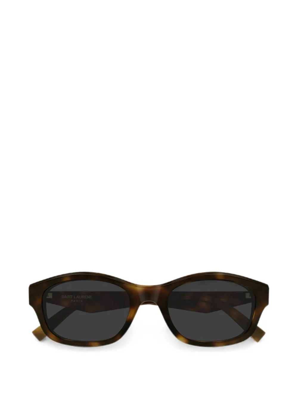 Saint Laurent Eyewear Zonnebril met rechthoekig montuur Bruin