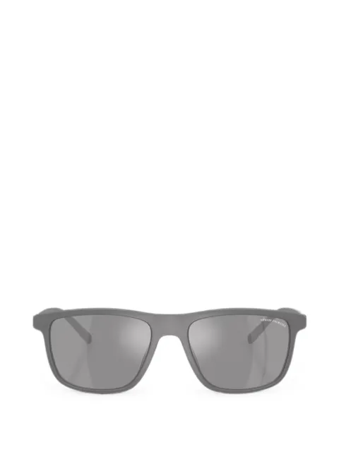 Armani Exchange matte-finish rectangle-frame sunglasses