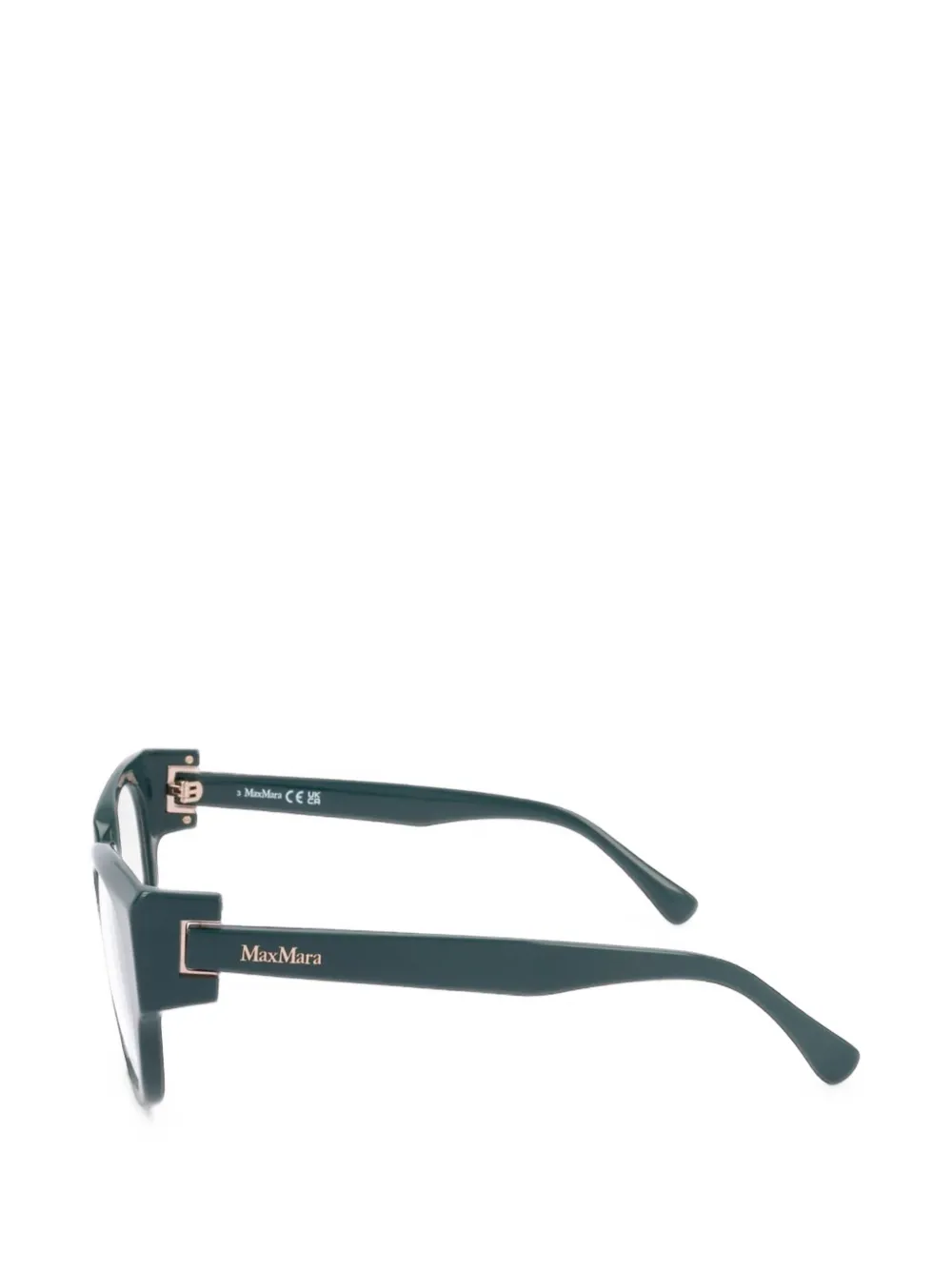 Max Mara Eyewear Bril met geometrisch montuur Groen