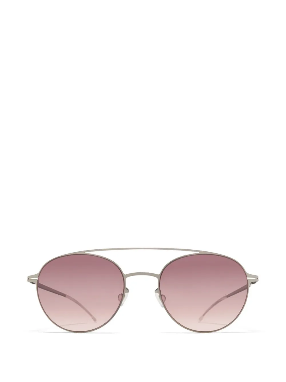 Mykita Reva Sun Sonnenbrille mit rundem Gestell - Silber
