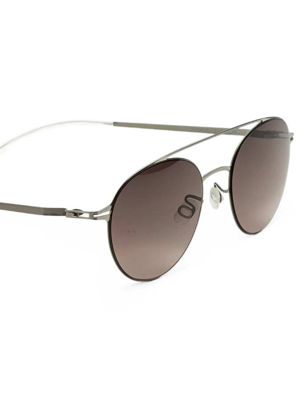 Mykita Reva Sun zonnebril met rond montuur Zilver