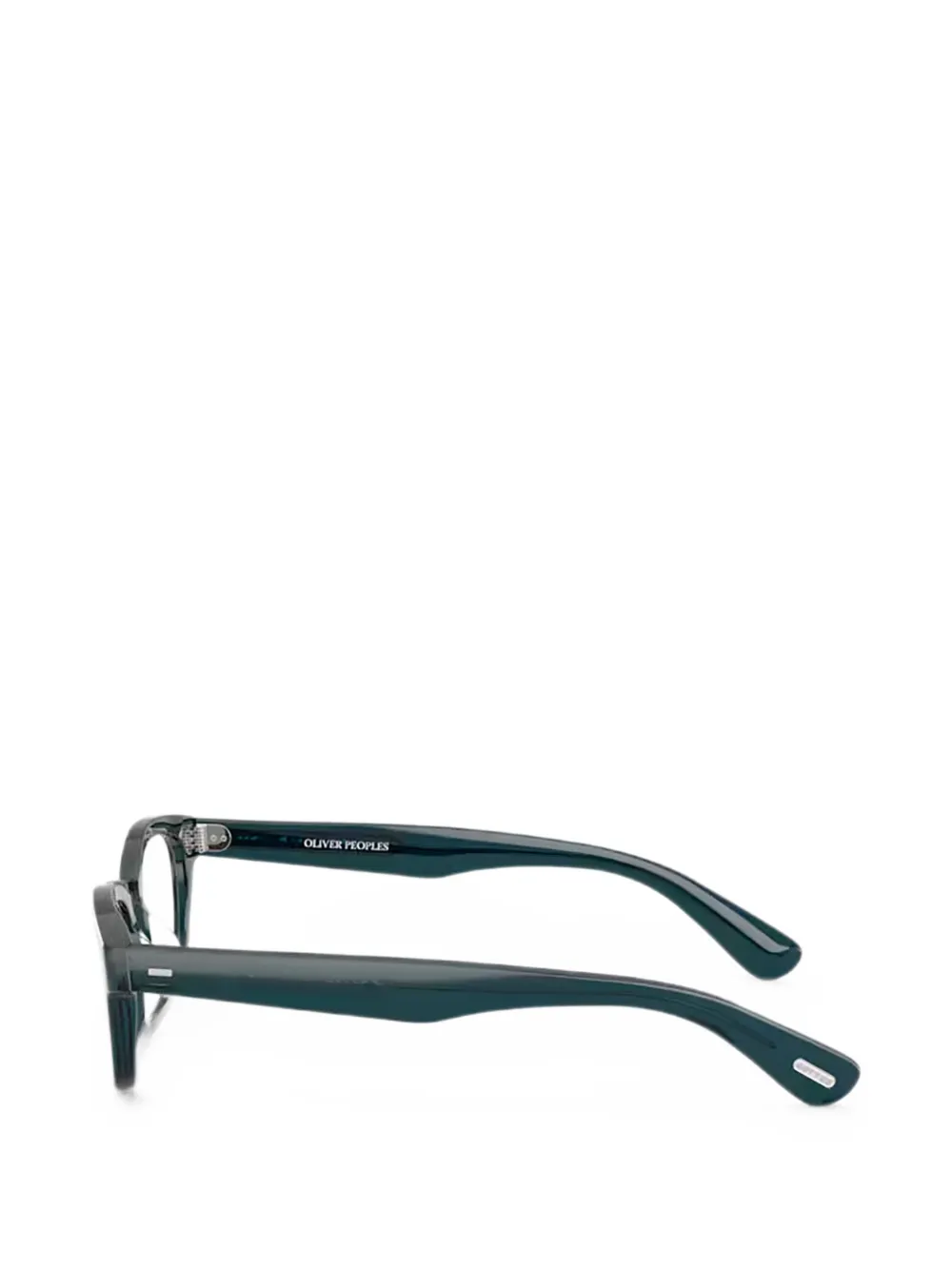 Oliver Peoples Tiello bril met rechthoekig montuur Groen