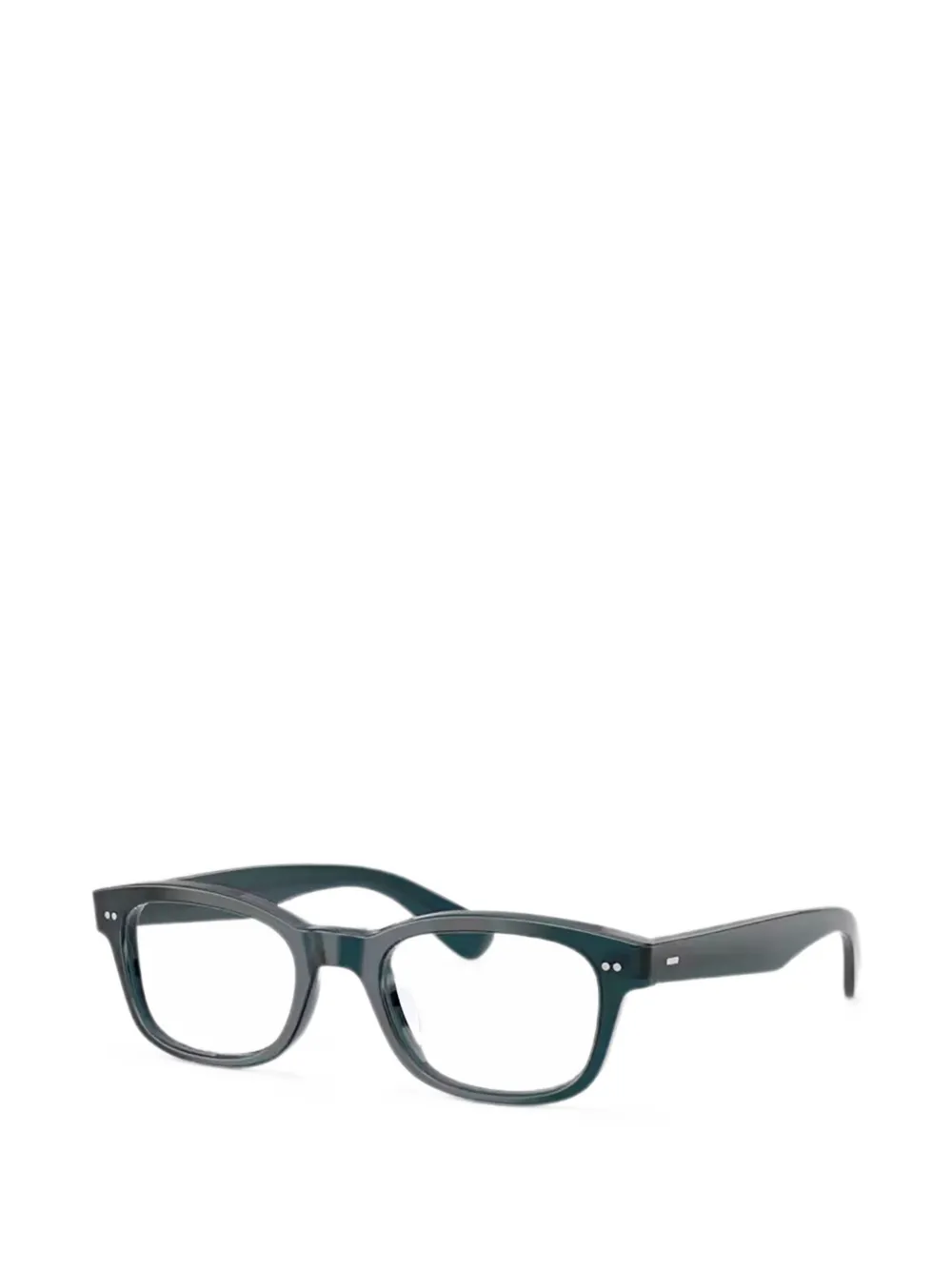 Oliver Peoples Tiello bril met rechthoekig montuur Groen