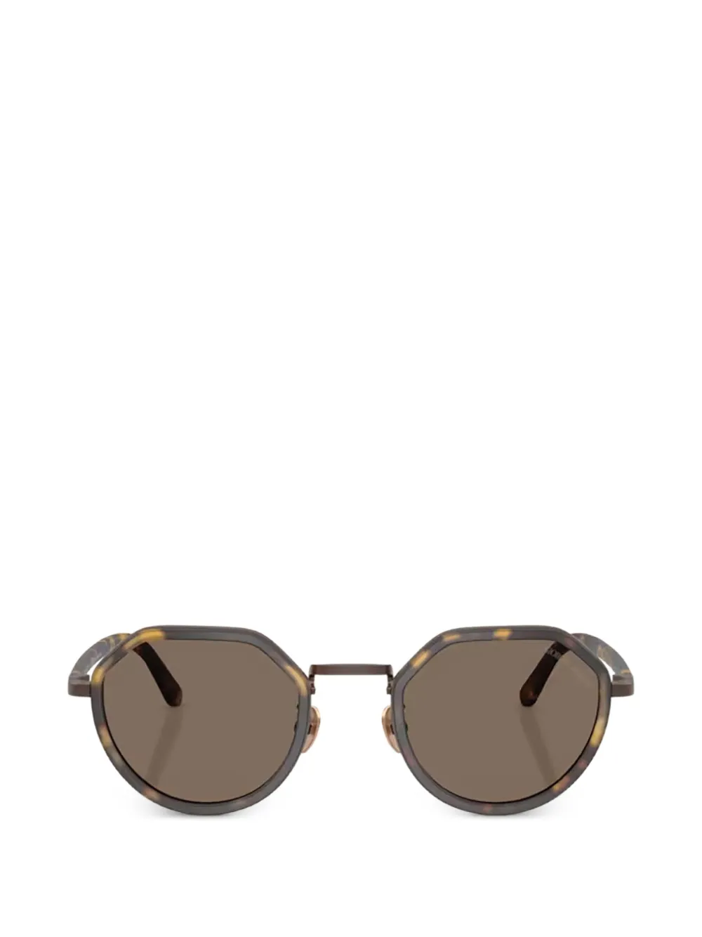 Giorgio Armani Occhiali da sole geometrici - Marrone