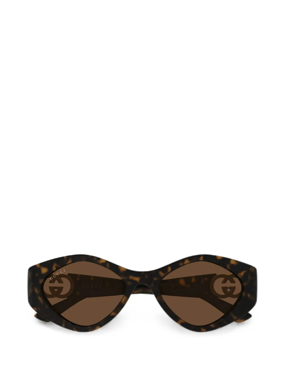 Gucci Eyewear cat-eye frame sunglasses - Braun