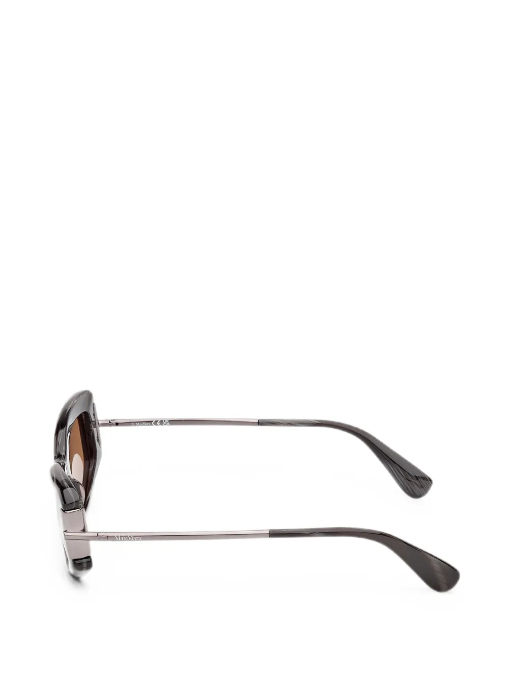 Max Mara Eyewear Zonnebril met geometrisch montuur Bruin