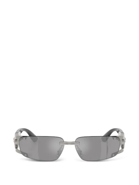 Versace Eyewear lentes de sol con armazón rectangular y placa Medusa