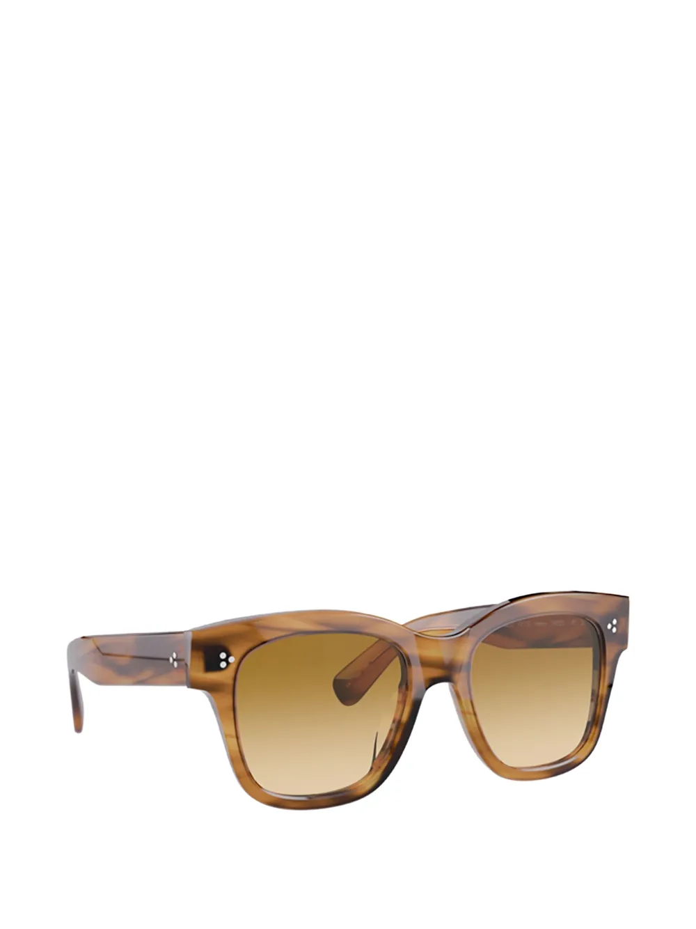 Oliver Peoples Melery zonnebril met vierkant montuur Bruin
