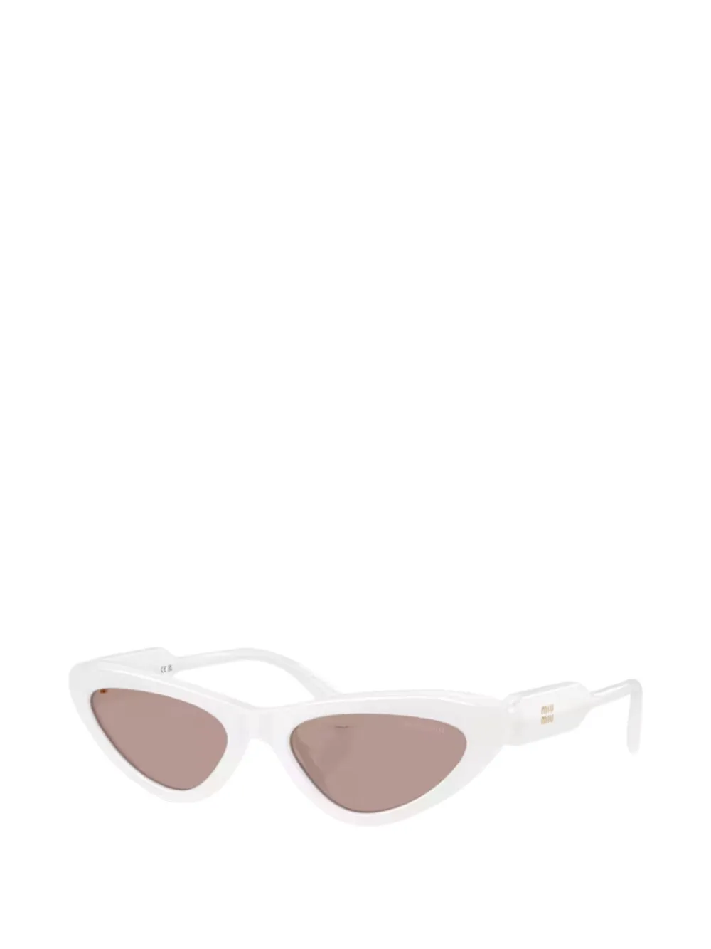 Miu Eyewear Zonnebril met cat-eye montuur Wit
