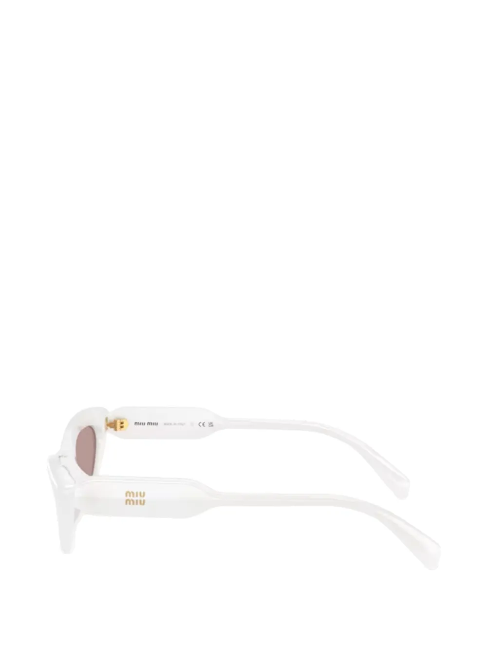 Miu Eyewear Zonnebril met cat-eye montuur Wit