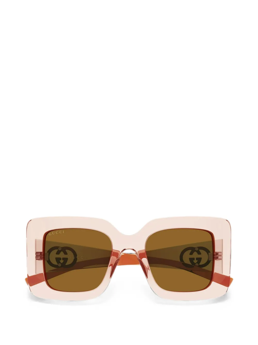 Gucci Eyewear Interlocking G squared-frame sunglasses - Rosa