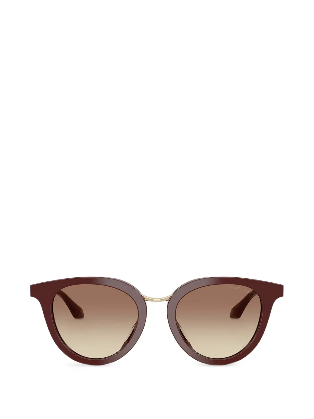 Giorgio Armani Occhiali da sole tondi - Marrone