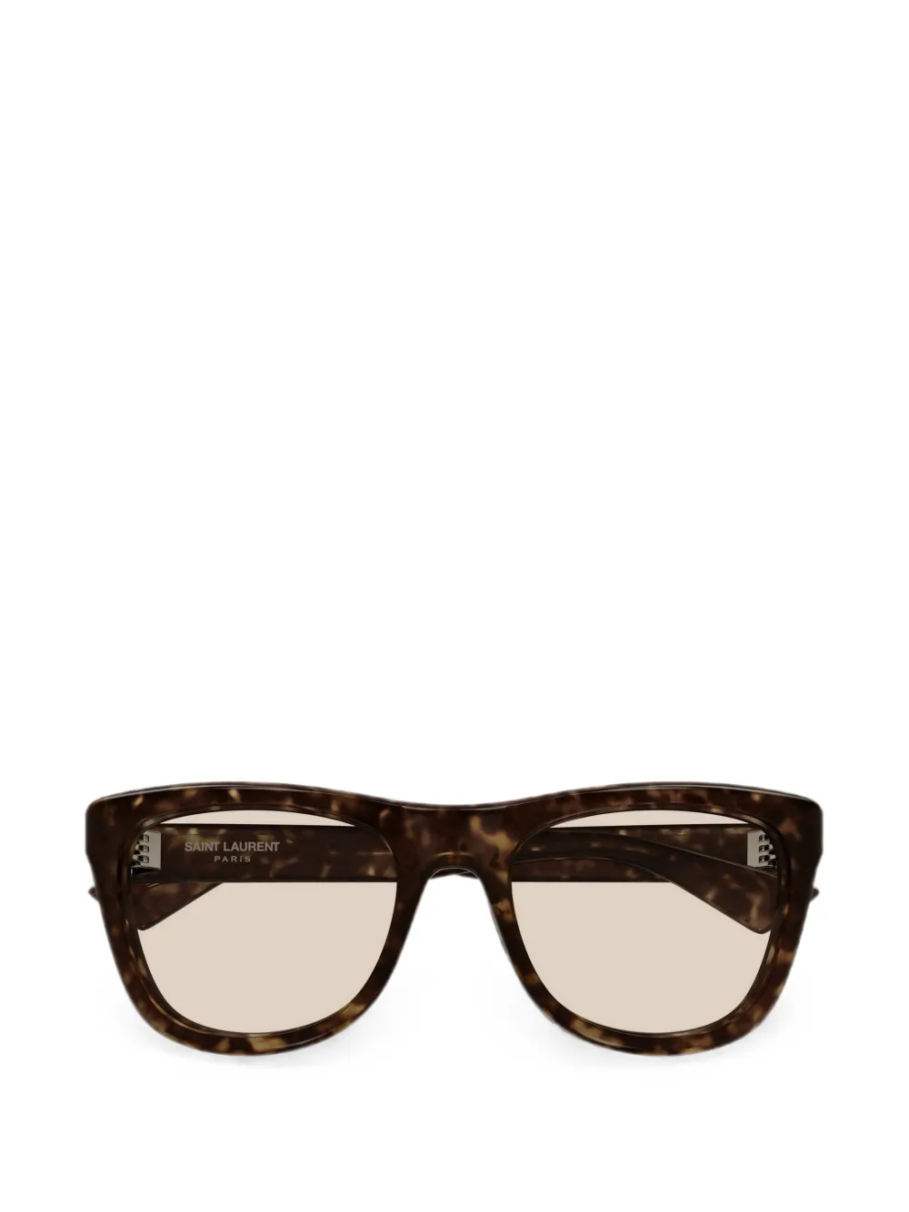 Saint Laurent Eyewear tortoiseshell-effect square-frame sunglasses - Braun