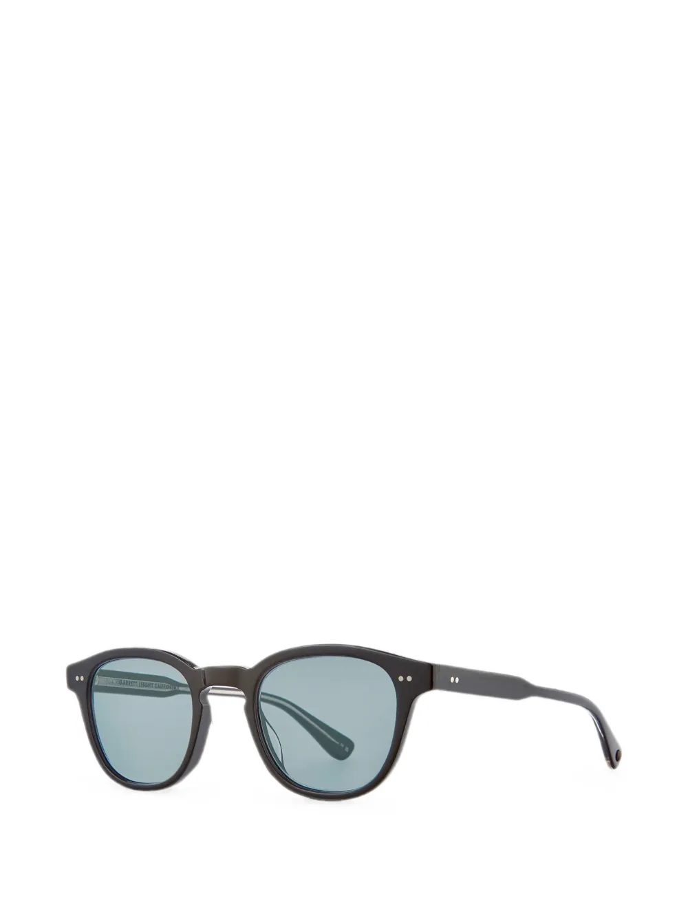 Garrett Leight Evan Sun zonnebril met rond montuur Zwart