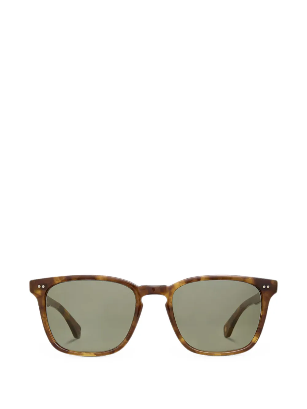 Garrett Leight Occhiali da sole Earvin con effetto tartarugato - Marrone
