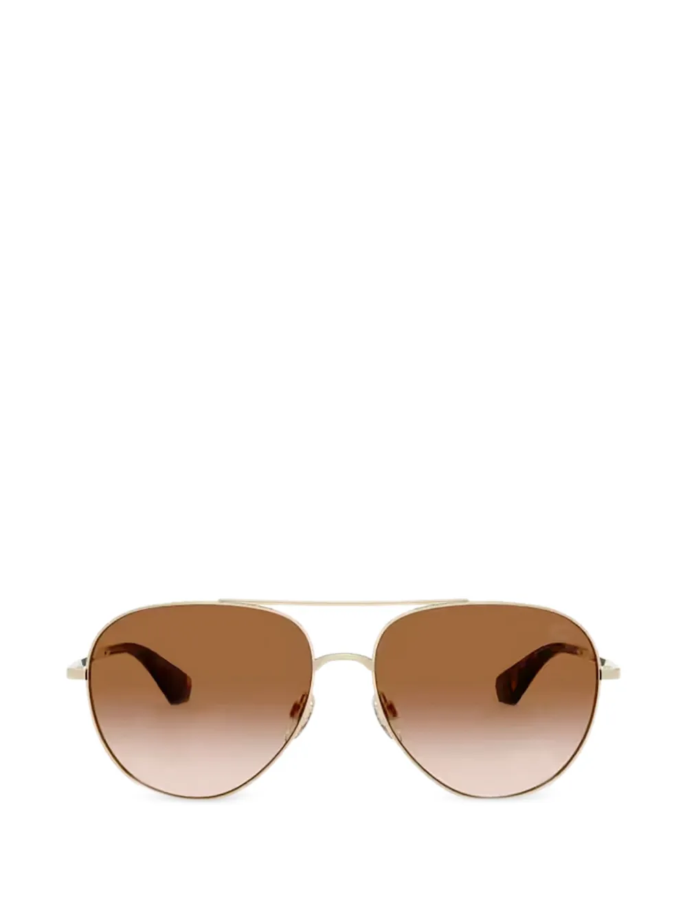 Burberry Eyewear double-bridge navigator-frame sunglasses · One Size