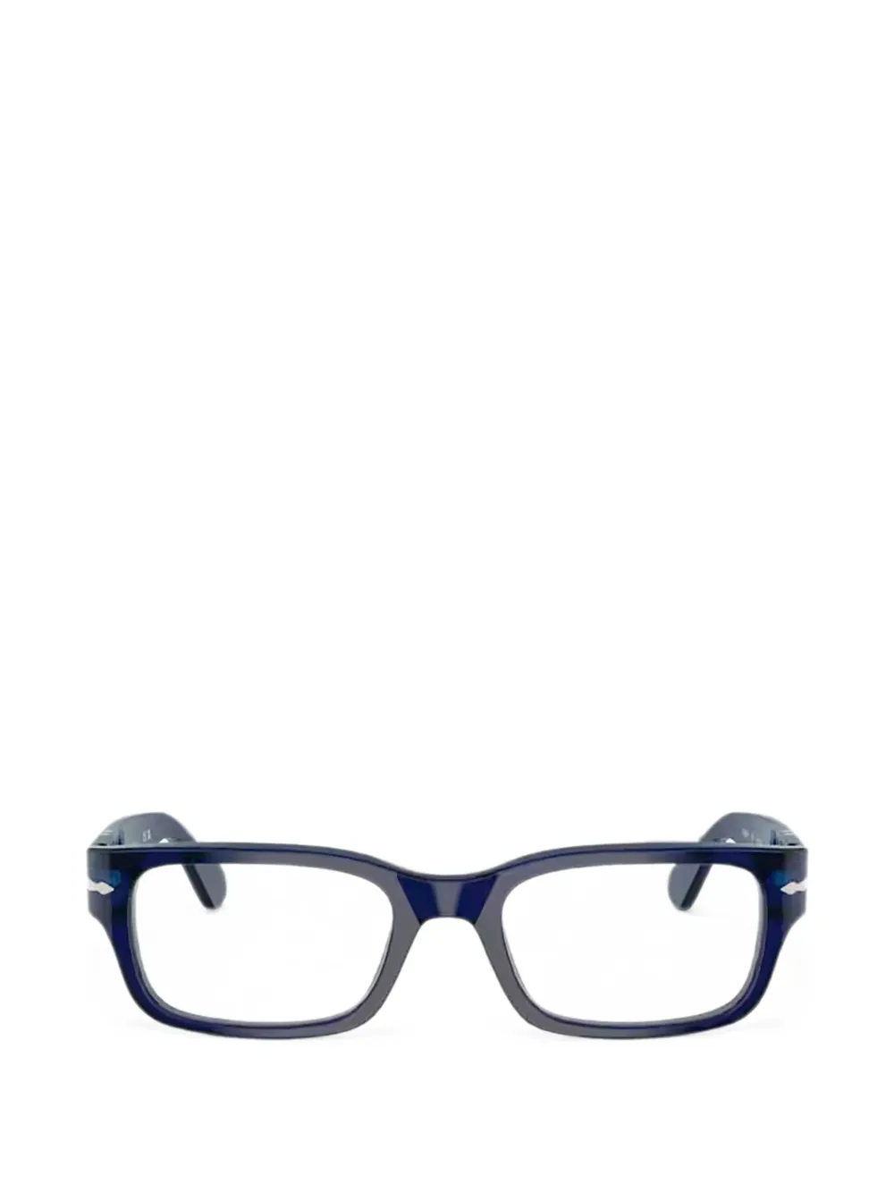 Persol Brille mit eckigem Gestell - Blau