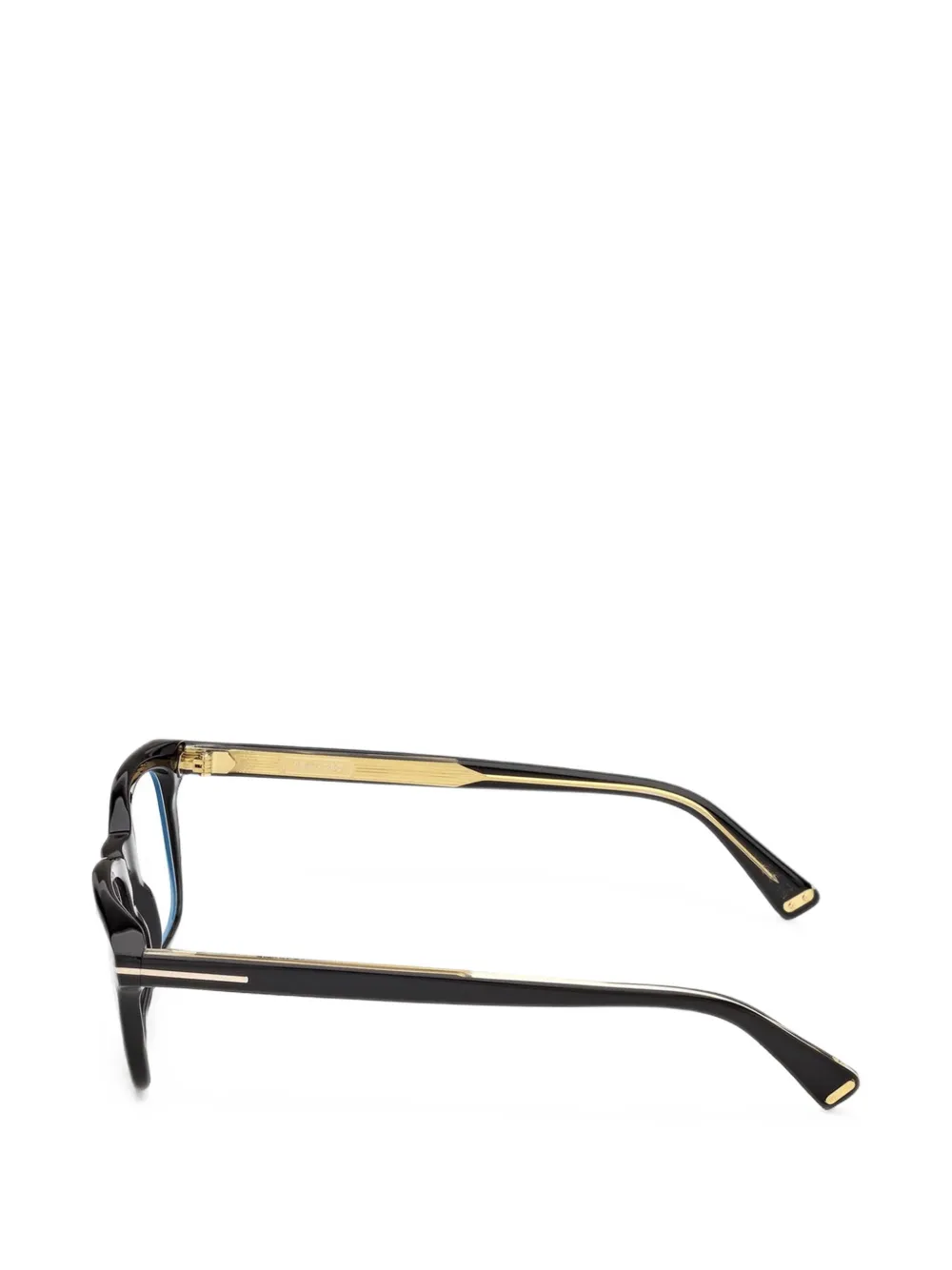 TOM FORD Eyewear Icon bril met rechthoekig montuur Zwart