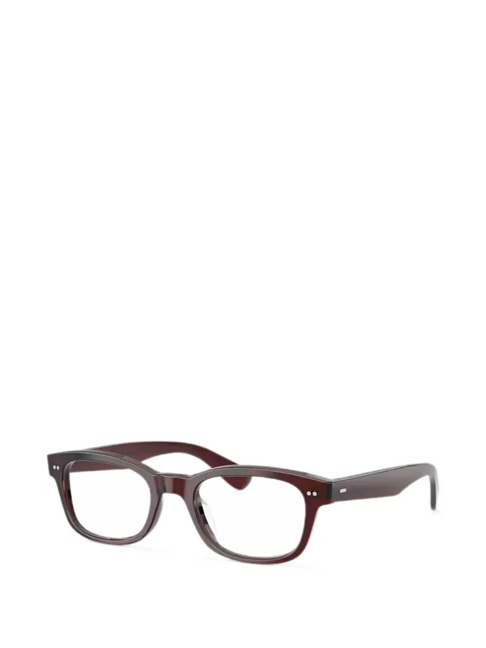 Oliver Peoples Tiello bril met vierkant montuur Bruin