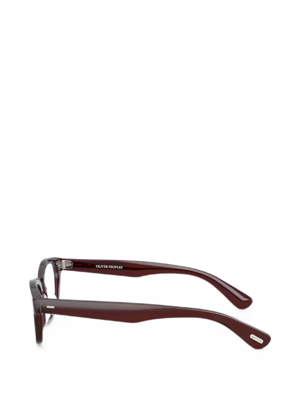 Oliver Peoples Tiello bril met vierkant montuur Bruin