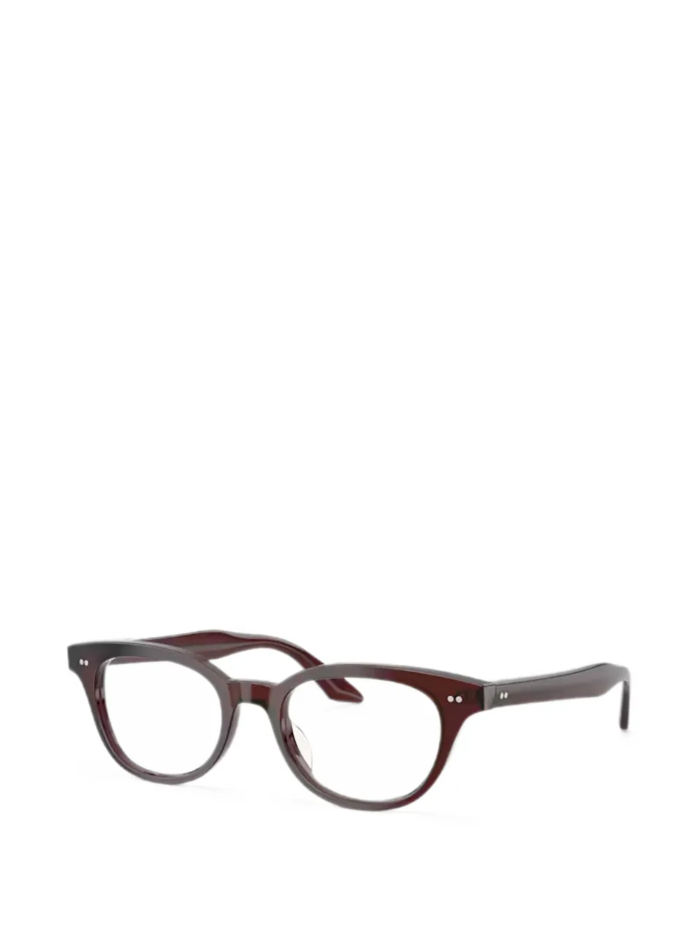 Oliver Peoples Madelon bril met rond montuur Zwart