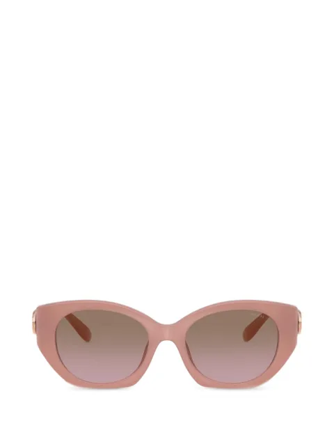 Coach logo-plaque cat-eye frame sunglasses