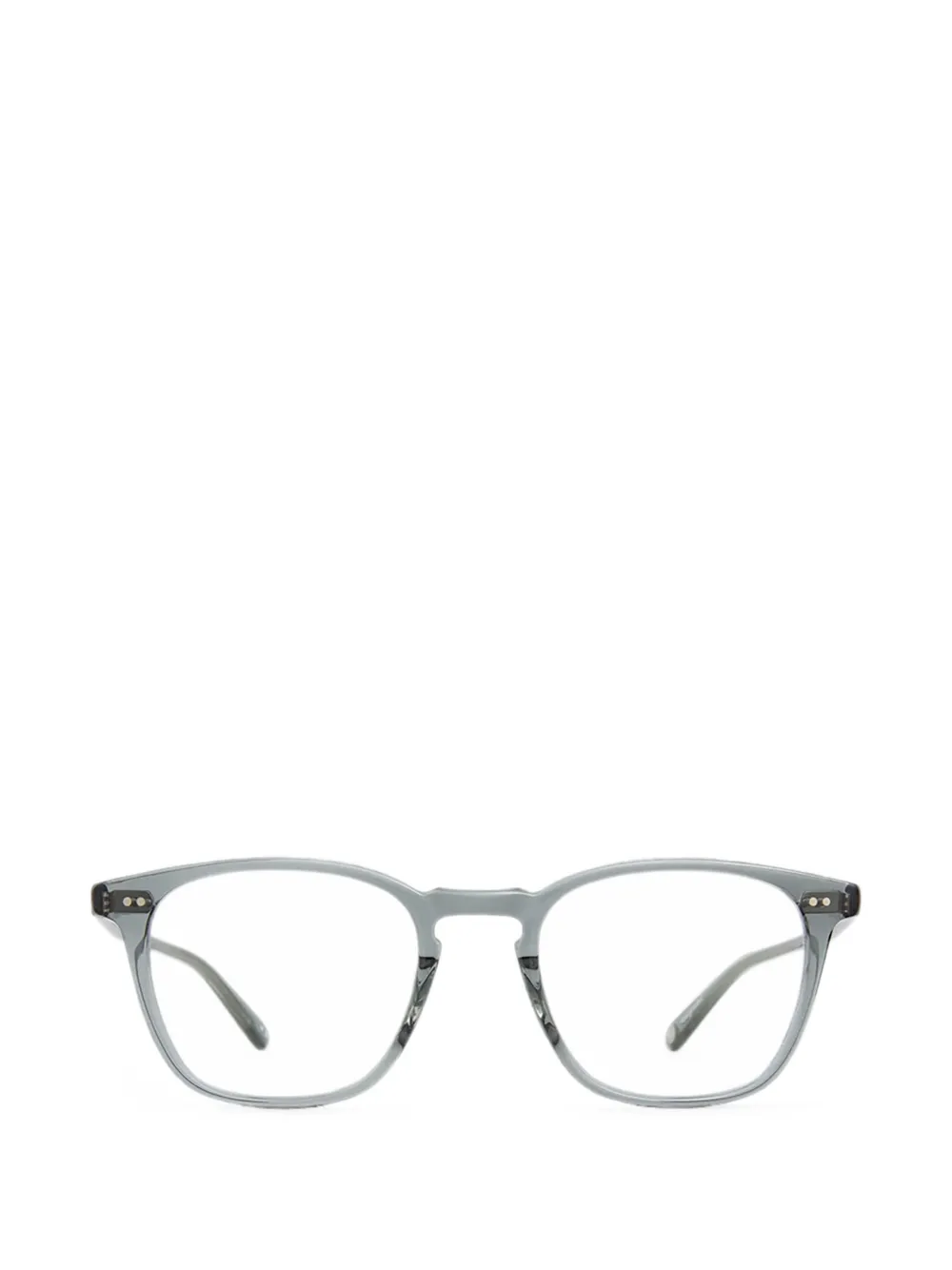Garrett Leight Albright Square-frame Glasses In Grey