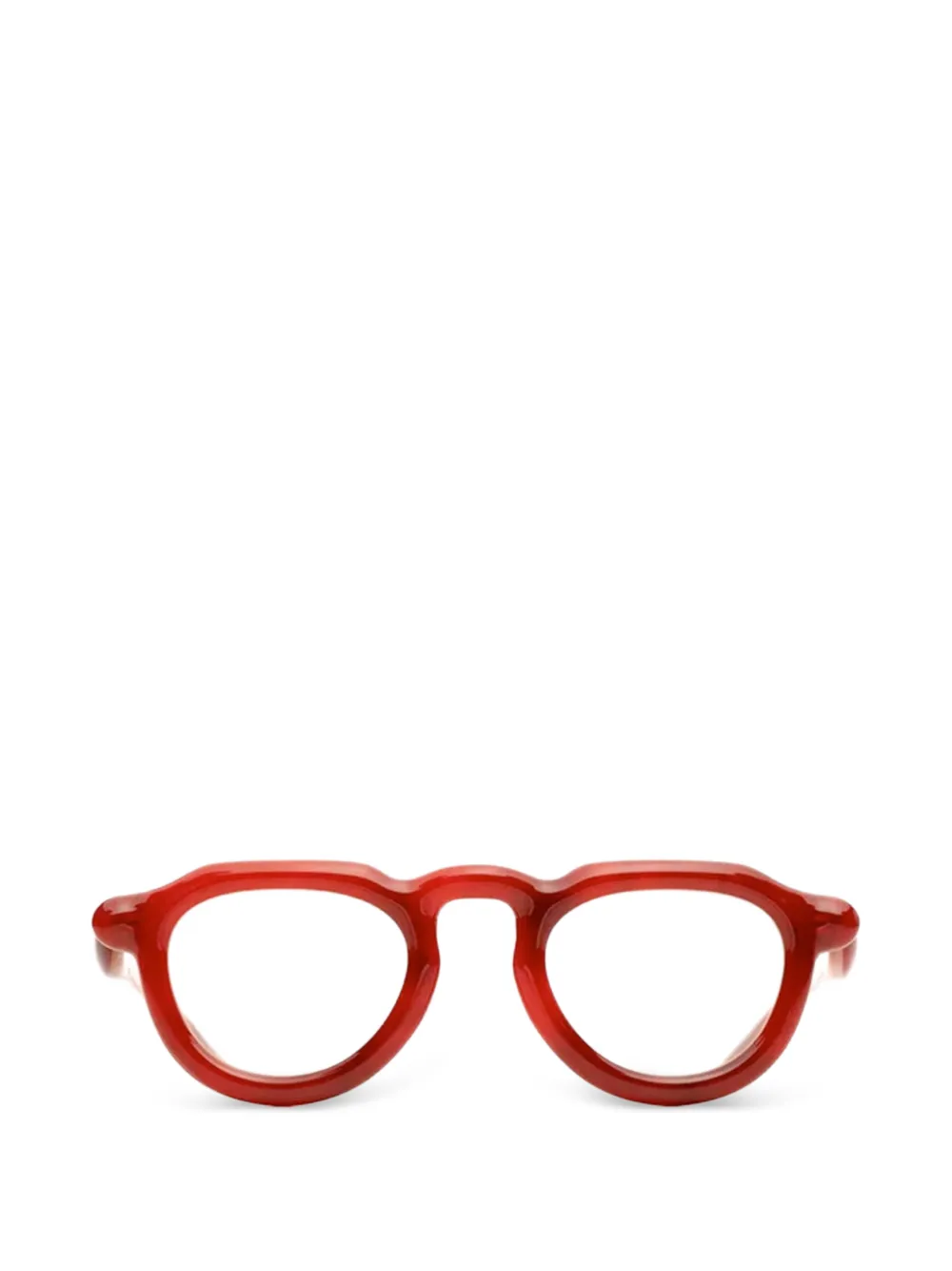 Paloceras P2 round-frame glasses - Rosso