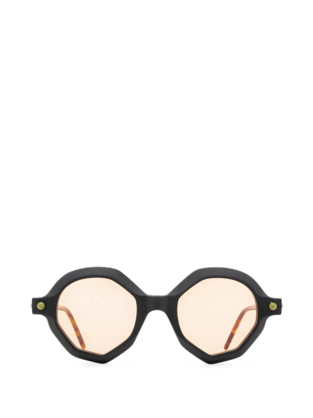 Kuboraum Occhiali da sole P18 geometrici - Nero