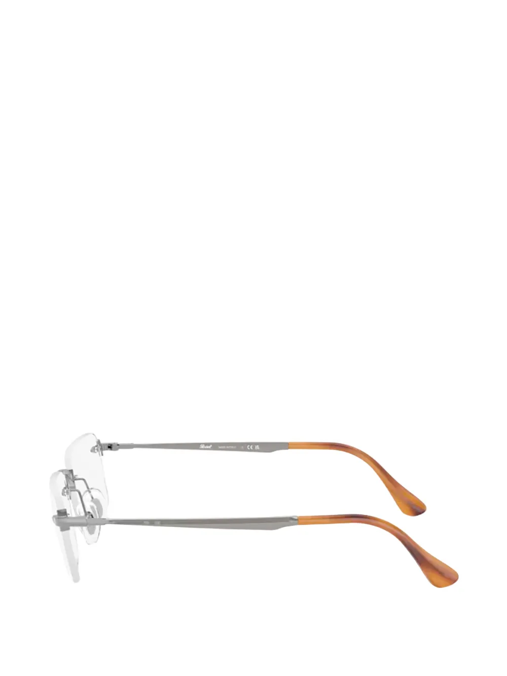 Persol Luc bril met rechthoekig montuur Grijs
