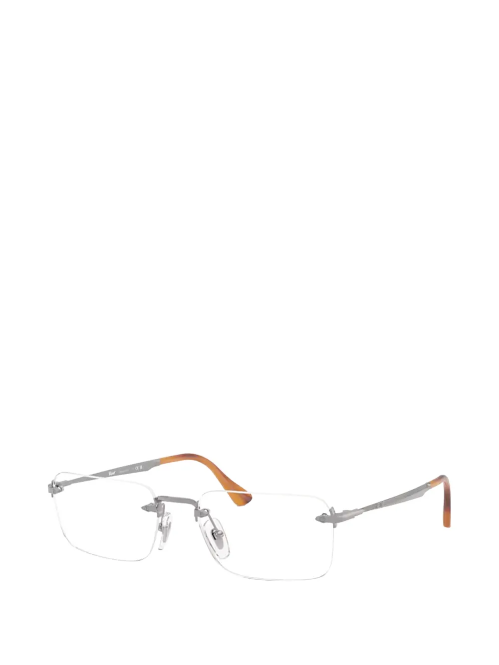 Persol Luc bril met rechthoekig montuur Grijs