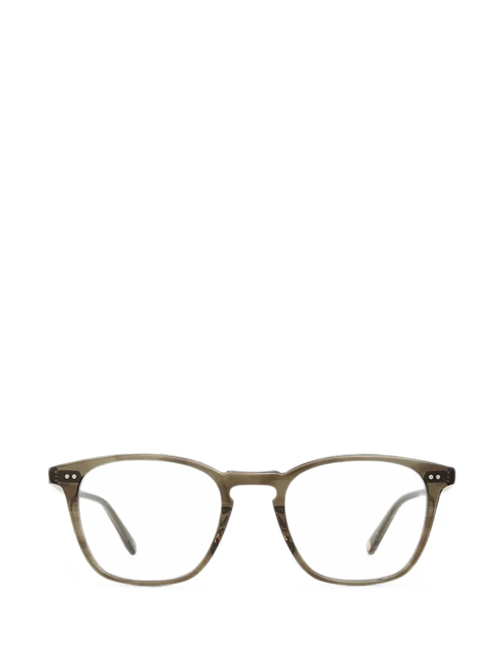 Garrett Leight Parkman Square-frame Glasses In Green