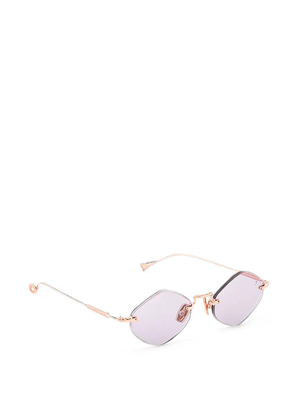 Eyepetizer Empire zonnebril met geometrisch montuur Roze