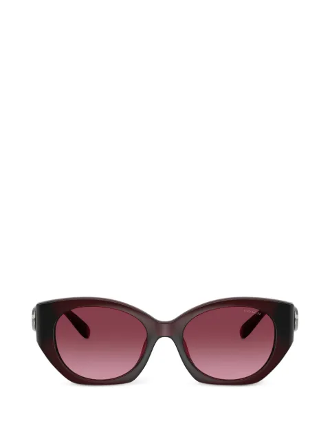 Coach logo-plaque cat-eye sunglasses
