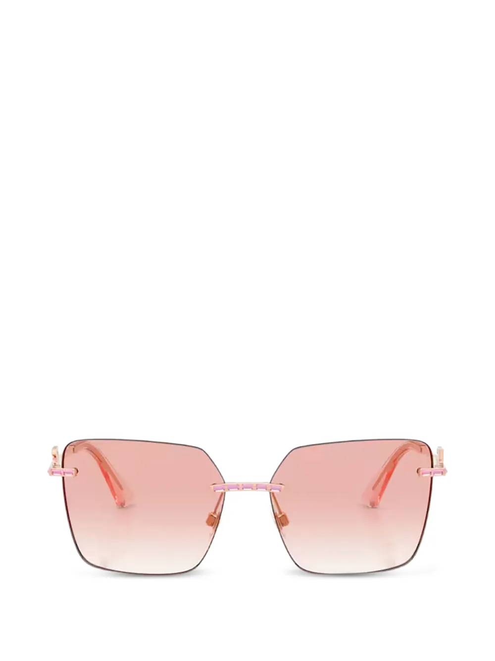 Dolce & Gabbana Eyewear crystal-embellished DG-logo sunglasses · One Size