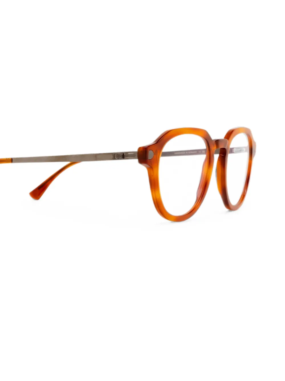 Mykita Elbert bril met rond montuur Bruin