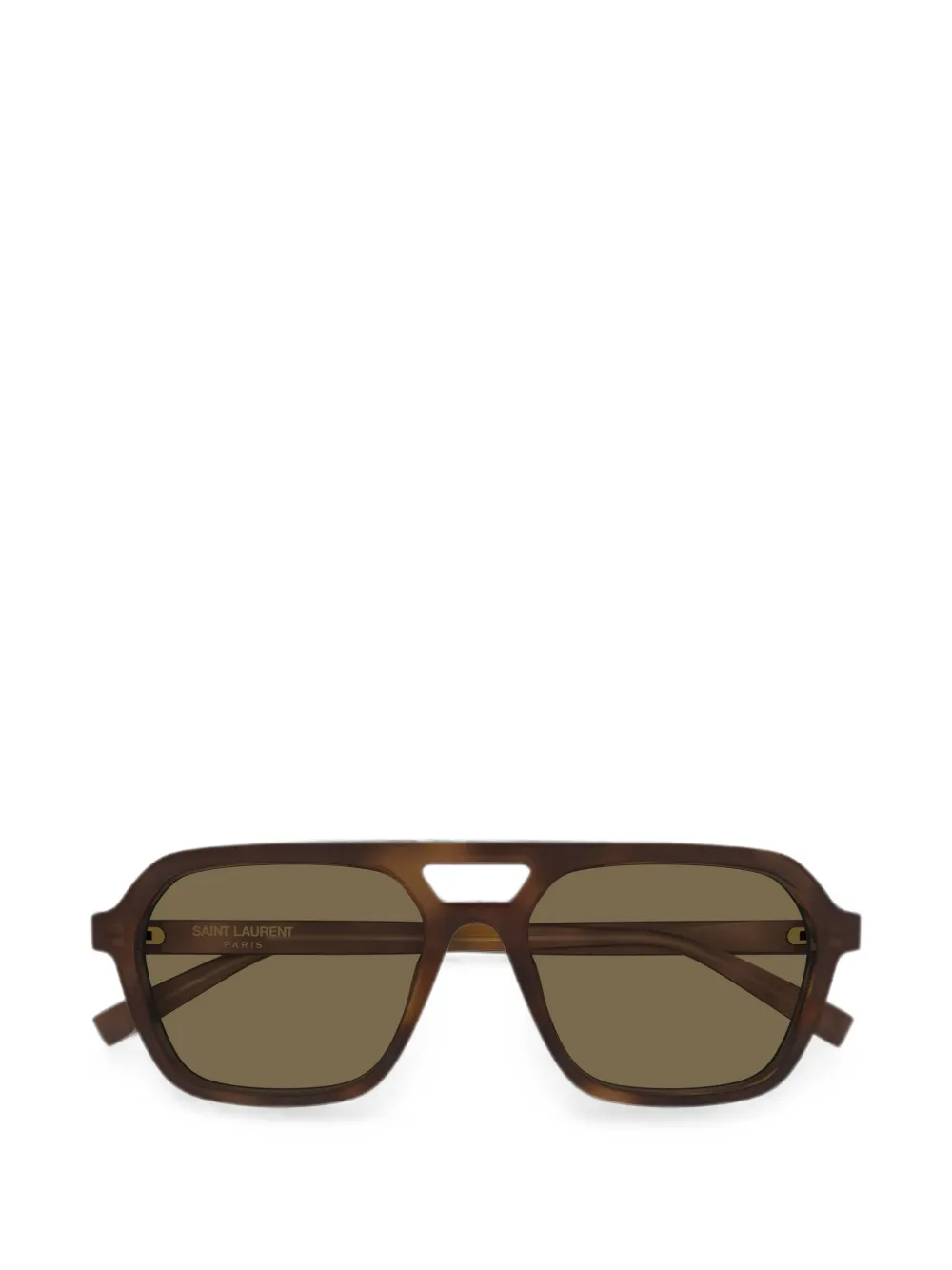 Saint Laurent Geometric-frame Sunglasses In Burgundy