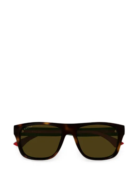 Gucci Eyewear tortoiseshell-effect square-frame sunglasses